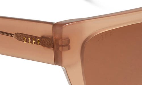 Diff Remi Ii 53mm Polarized Square Sunglasses In Taupe/brown
