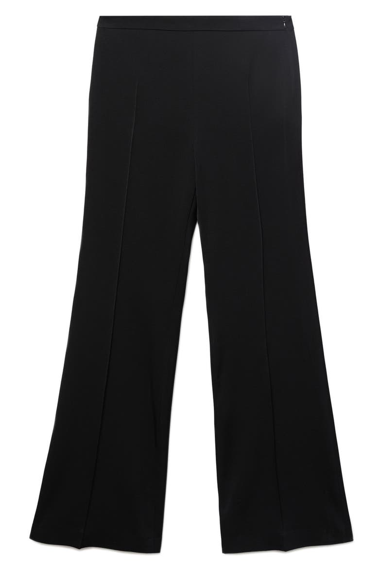 Long Flare Leg Pants, Alternate, color, BLACK