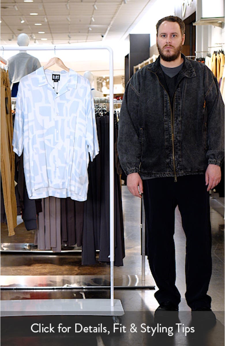 Short Sleeve Geo Camp Shirt, sales video thumbnail