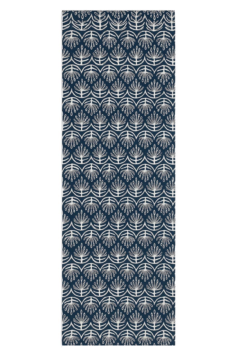 Botanical Table Runner, Main, color, INDIGO