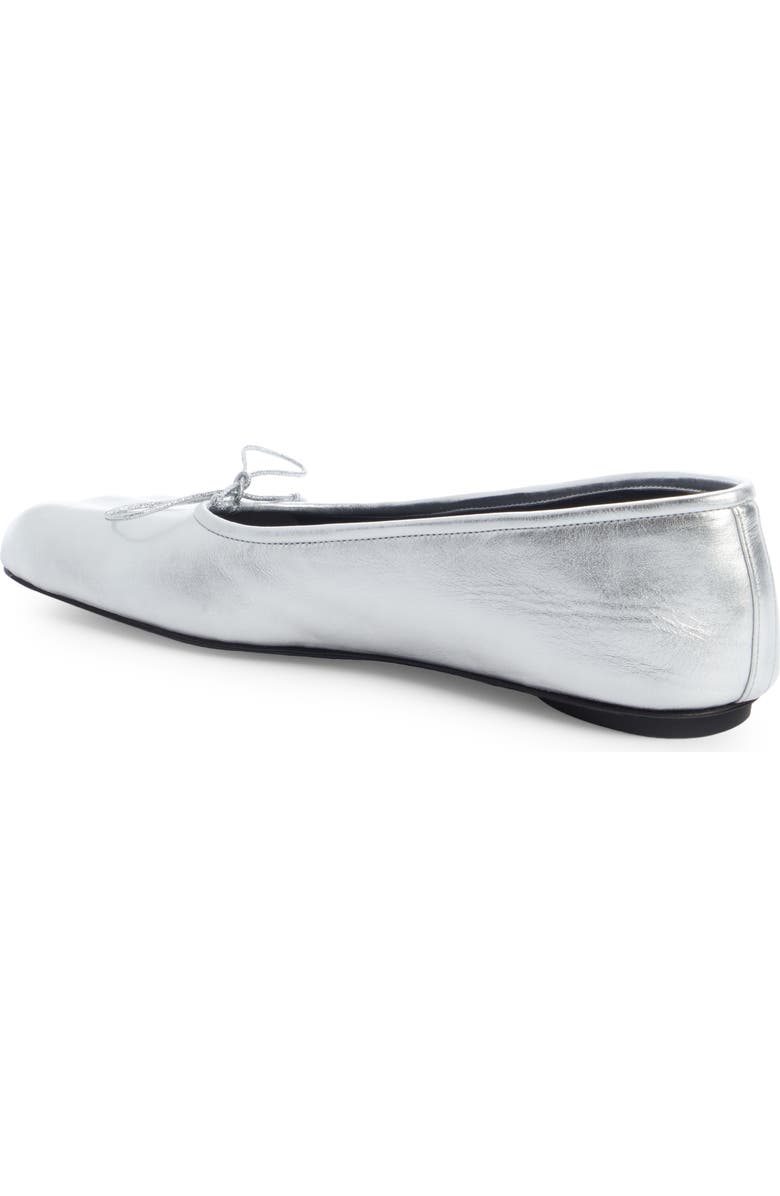 Balenciaga Fetish Metallic Ballerina Flat, Alternate, color,