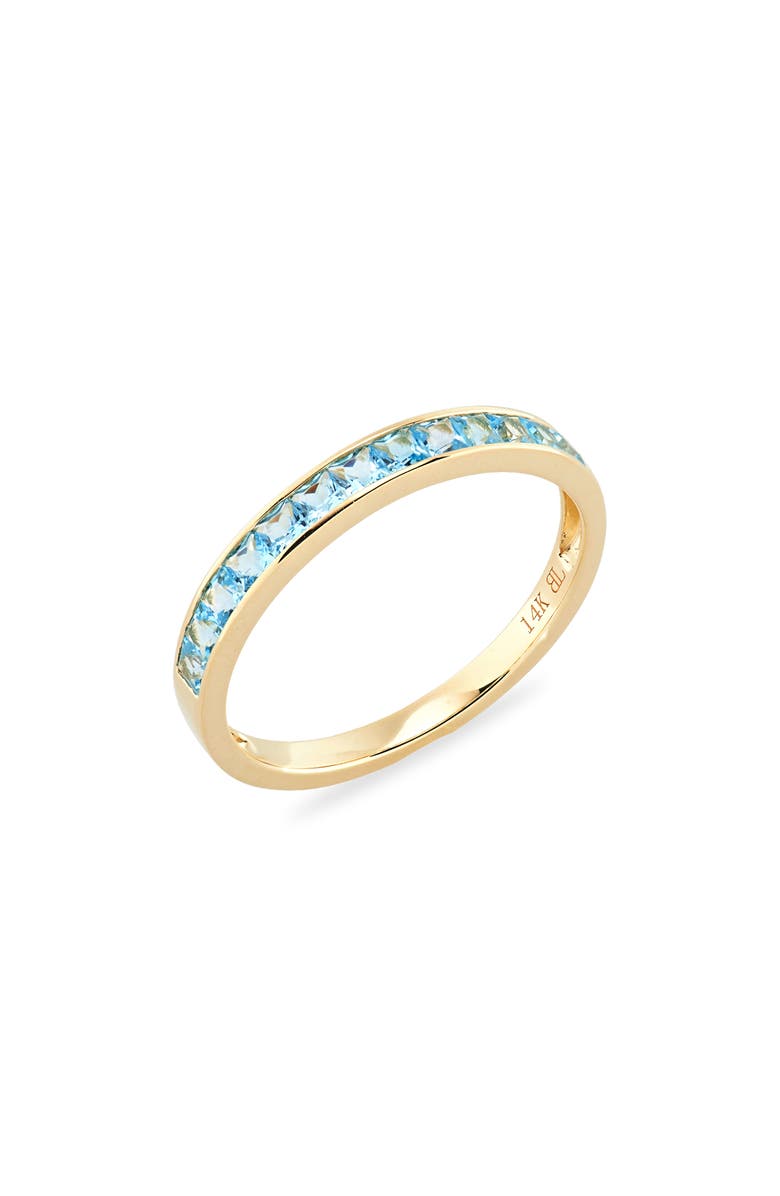Bony Levy 14K Gold Blue Topaz Ring, Main, color,