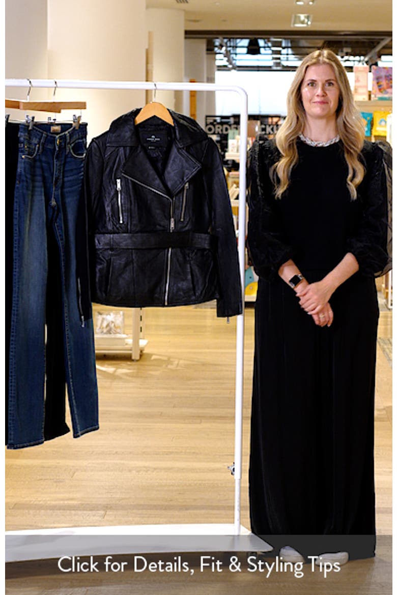 Violet Leather Trench Jacket video
