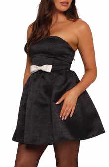 Petal & Pup Valentina Bow Strapless Minidress