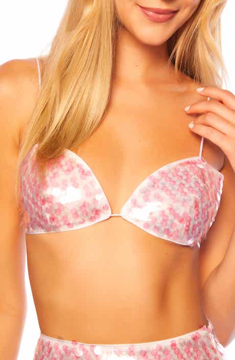 Susana Monaco Dot Sequin Bikini Top