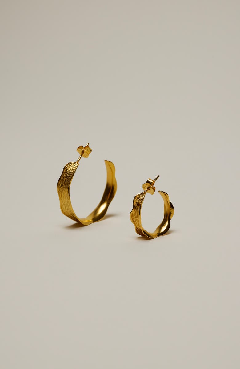 ENAMEL Copenhagen Ane Large Hoops, Alternate, color, Gold