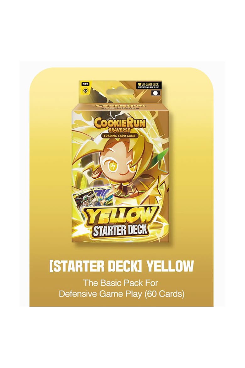 CookieRun Braverse Trading Card Game, Starter Deck Yellow, Defensive Game Play, Alternate, color, Multicolored