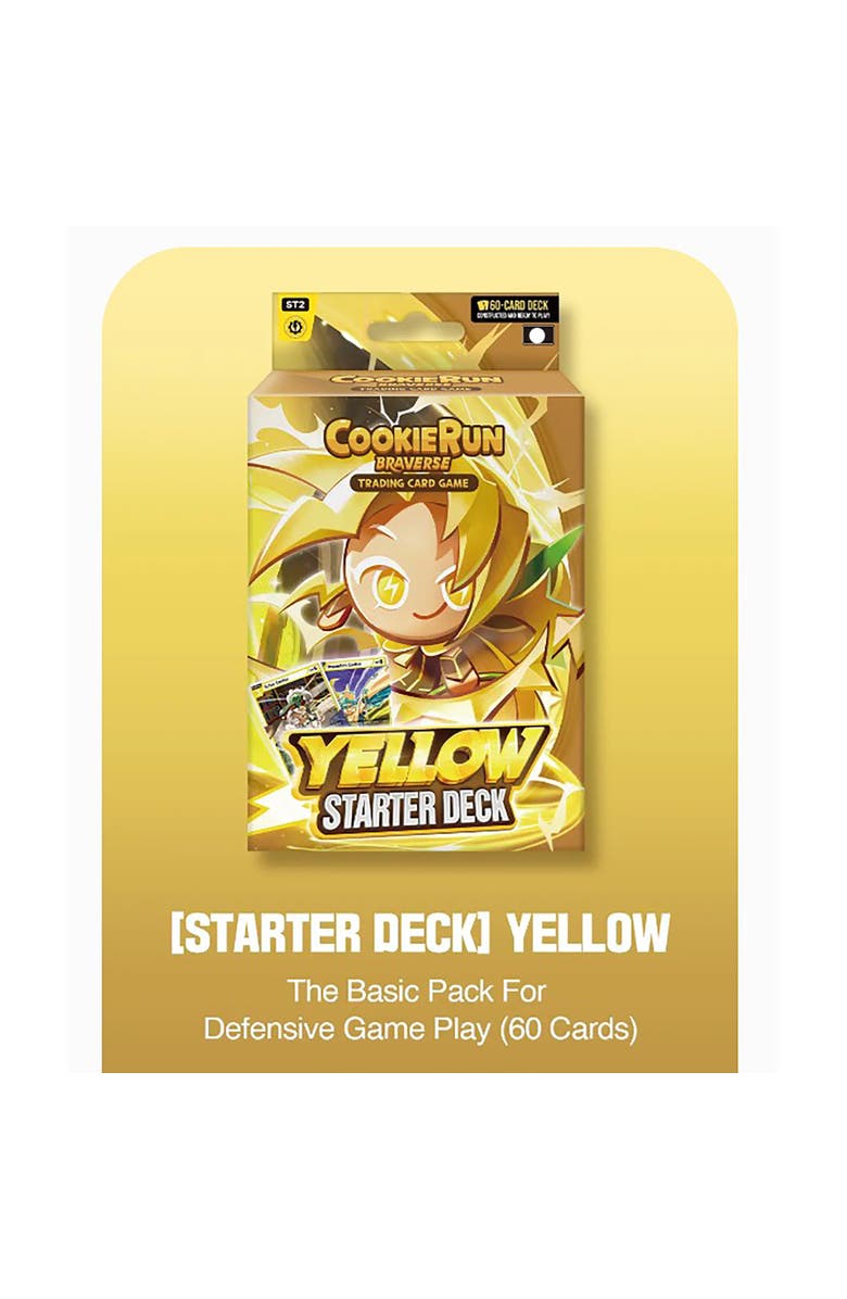 DevSisters CookieRun Braverse Trading Card Game, Starter Deck Yellow, Defensive Game Play, Alternate, color, Multicolored