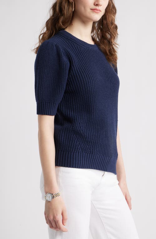 Caslonr Caslon(r) Elbow Sleeve Cotton Sweater