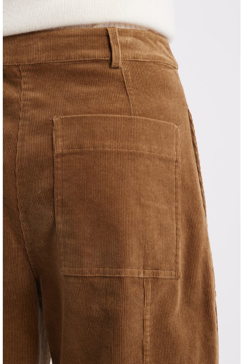 Lunar Corduroy Barrel Leg Pants, Alternate, color, GINGER