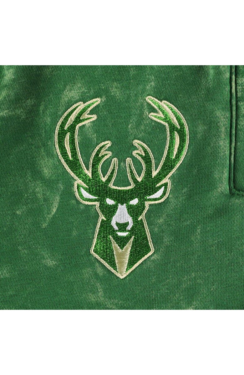 THE WILD COLLECTIVE Unisex The Wild Collective Hunter Green Milwaukee Bucks Acid Tonal Jogger Pants, Alternate, color, Hunter Green