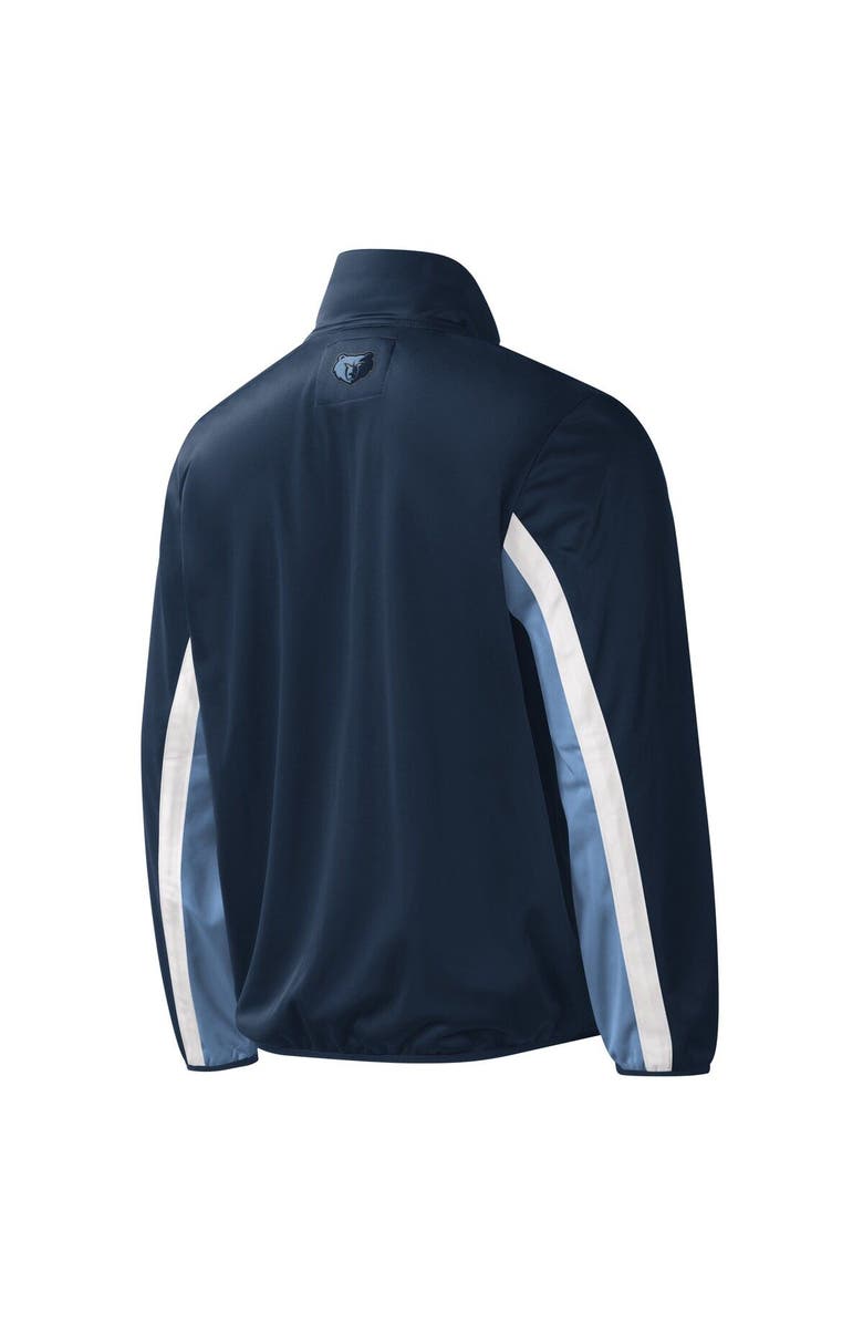 G-III SPORTS BY CARL BANKS Men's G-III Sports by Carl Banks Navy Memphis Grizzlies Contender Wordmark Full-Zip Track Jacket, Alternate, color, Navy