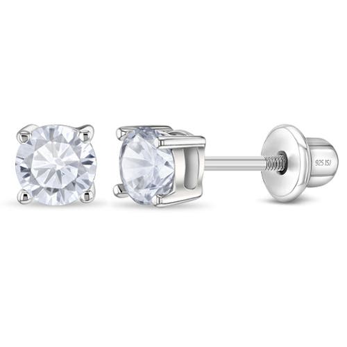 In Season Jewelry Classic Round Solitaire Earrings in April at Nordstrom