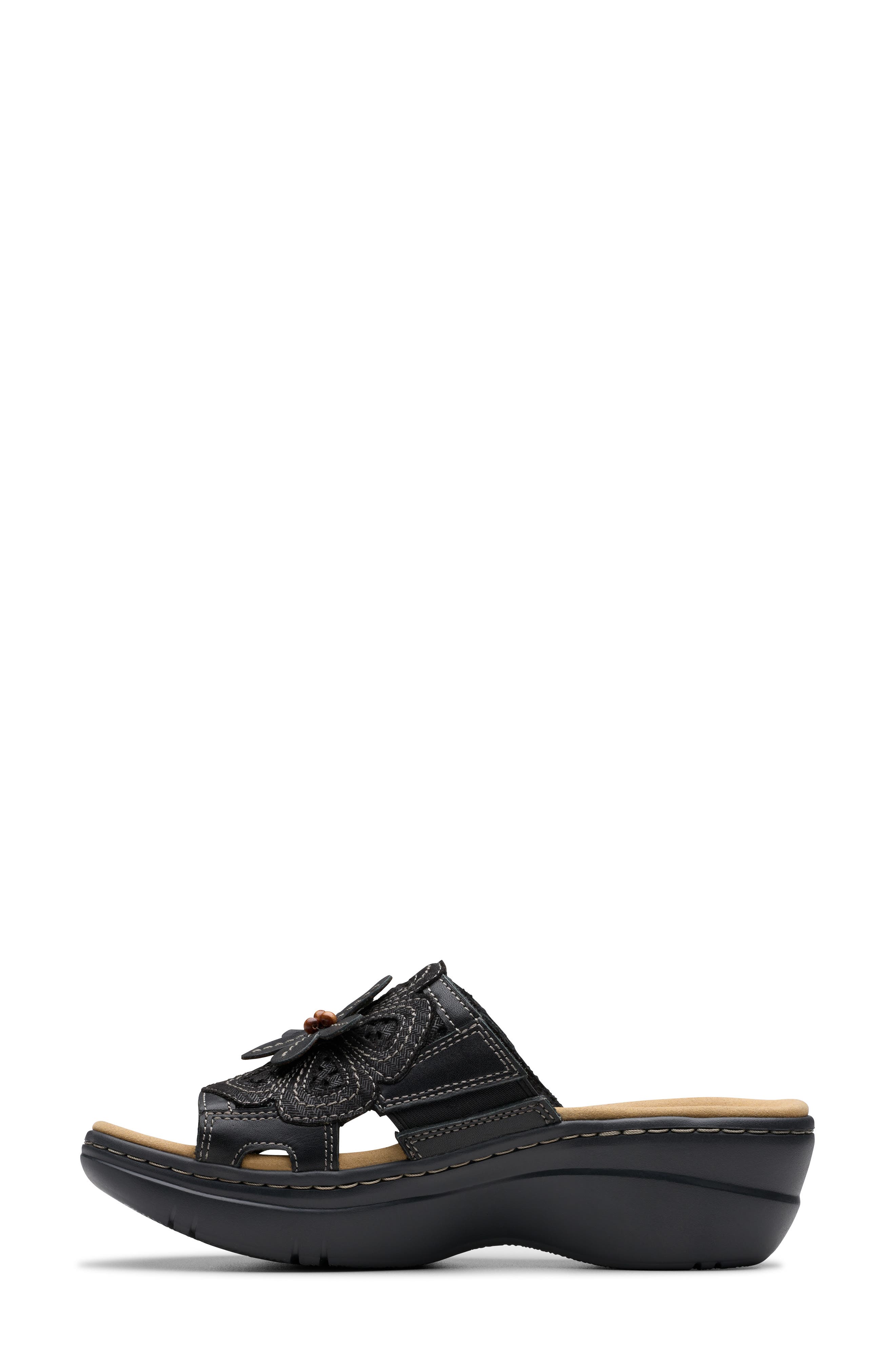 Merliah Belle Wedge Sandal, Alternate, color, BLACK COMBI