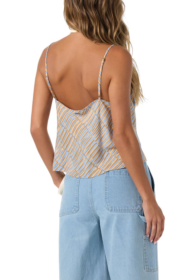 Matilda Stripe Camisole, Alternate, color, DARK KHAKI