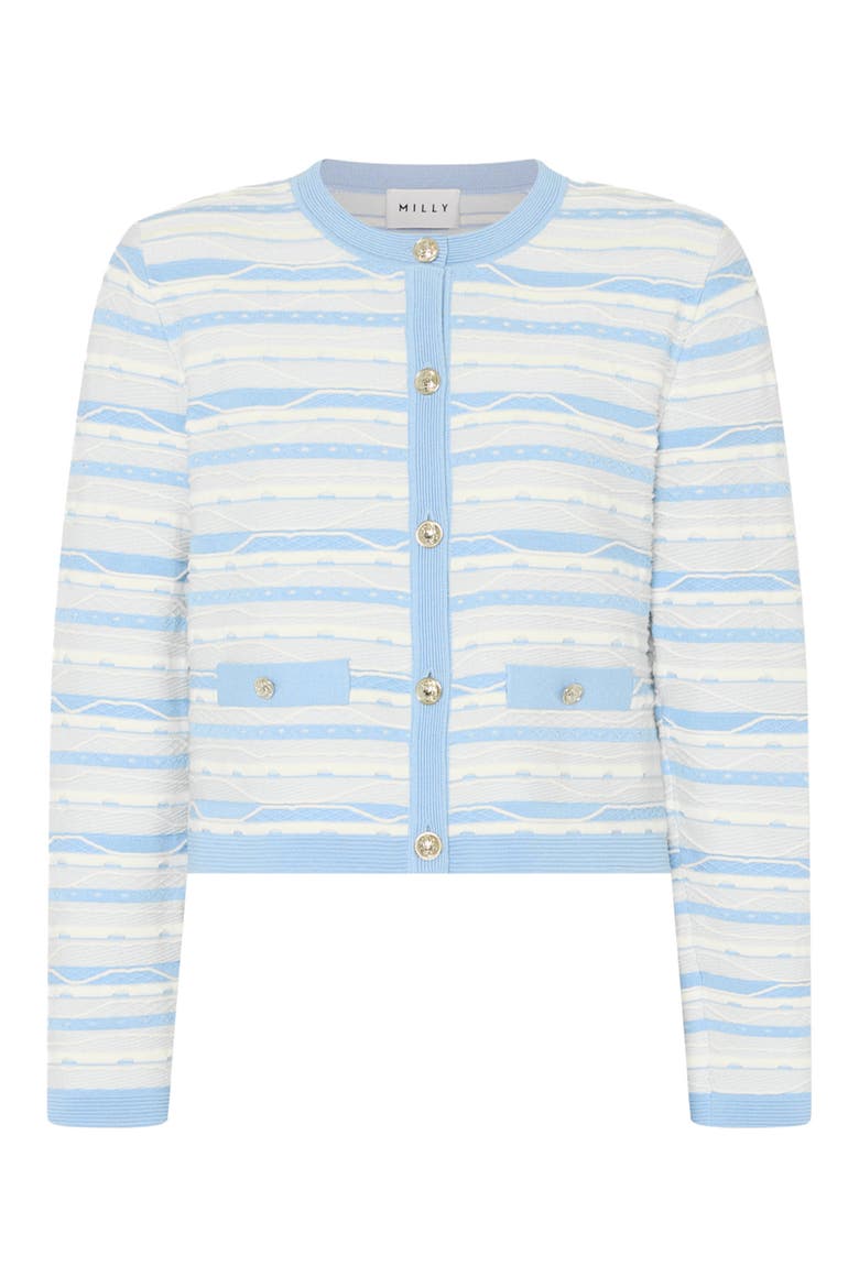 Skye Stripe Cardigan, Alternate, color, BLUE MULTI