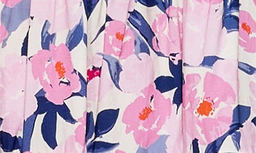 Melloday Floral Sleeveless Tiered Poplin Midi Dress