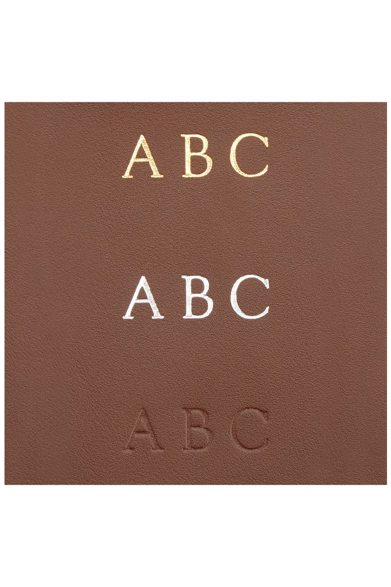 Personalized RFID Leather Bifold Wallet, Alternate, color, BROWN BURNT ORANGE-DEBOSS