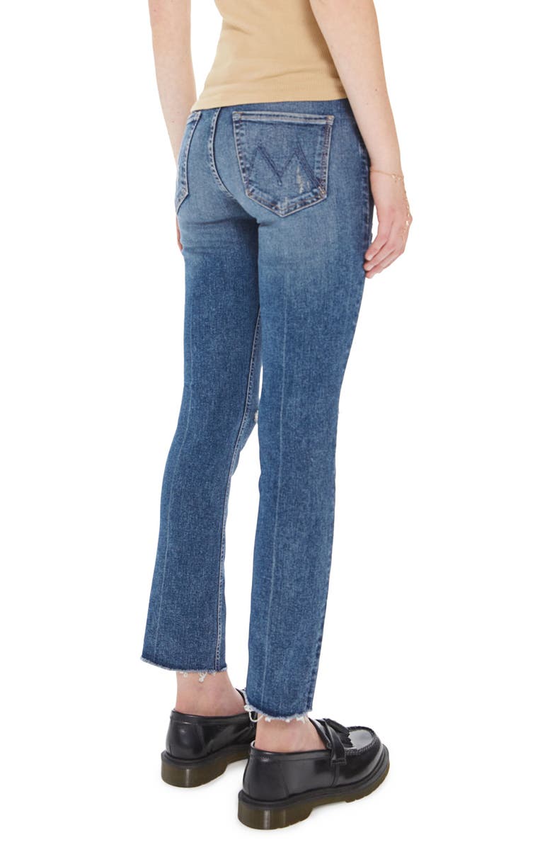 MOTHER The Dazzler Ripped Mid Rise Ankle Slim Jeans, Alternate, color,
