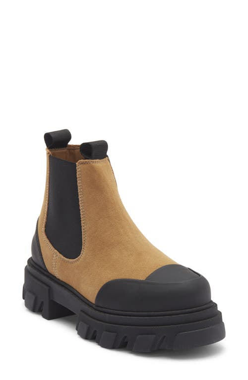 Ganni Cleated Chelsea Boot in Cognac  product