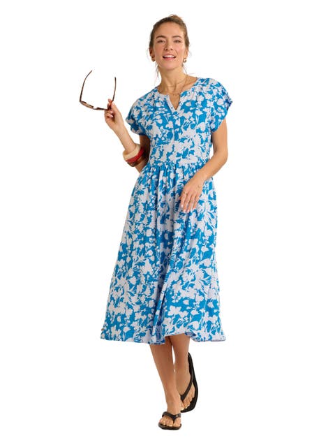 Ranieli Floral Print Midi Dress