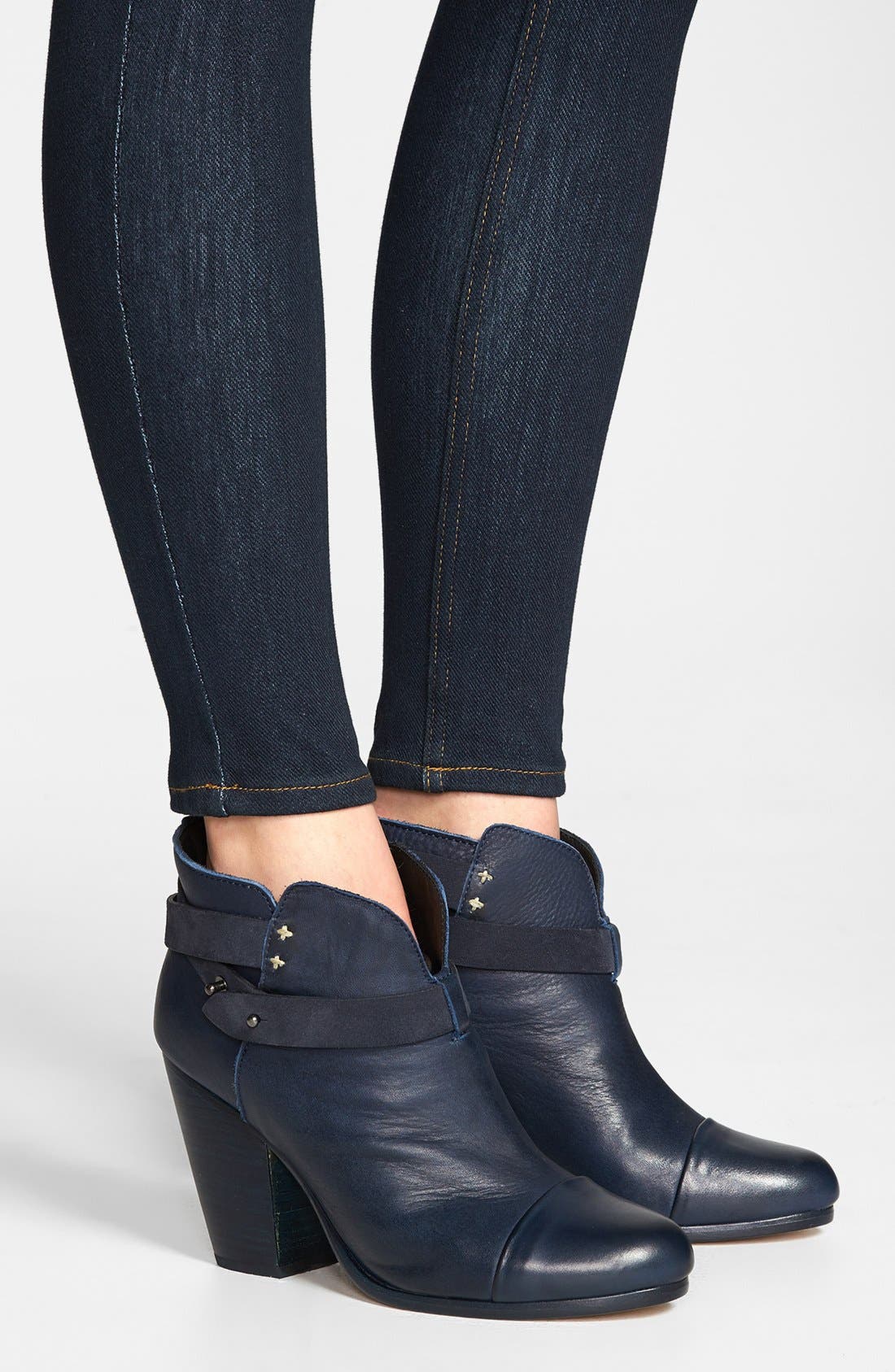 'Harrow' Ankle Boot, Alternate, color, NAVY