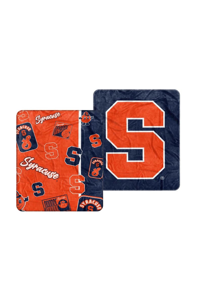 LOGO BRANDS Syracuse Orange 50" x 60" Dream Weave Throw Blanket, Main, color, Orange