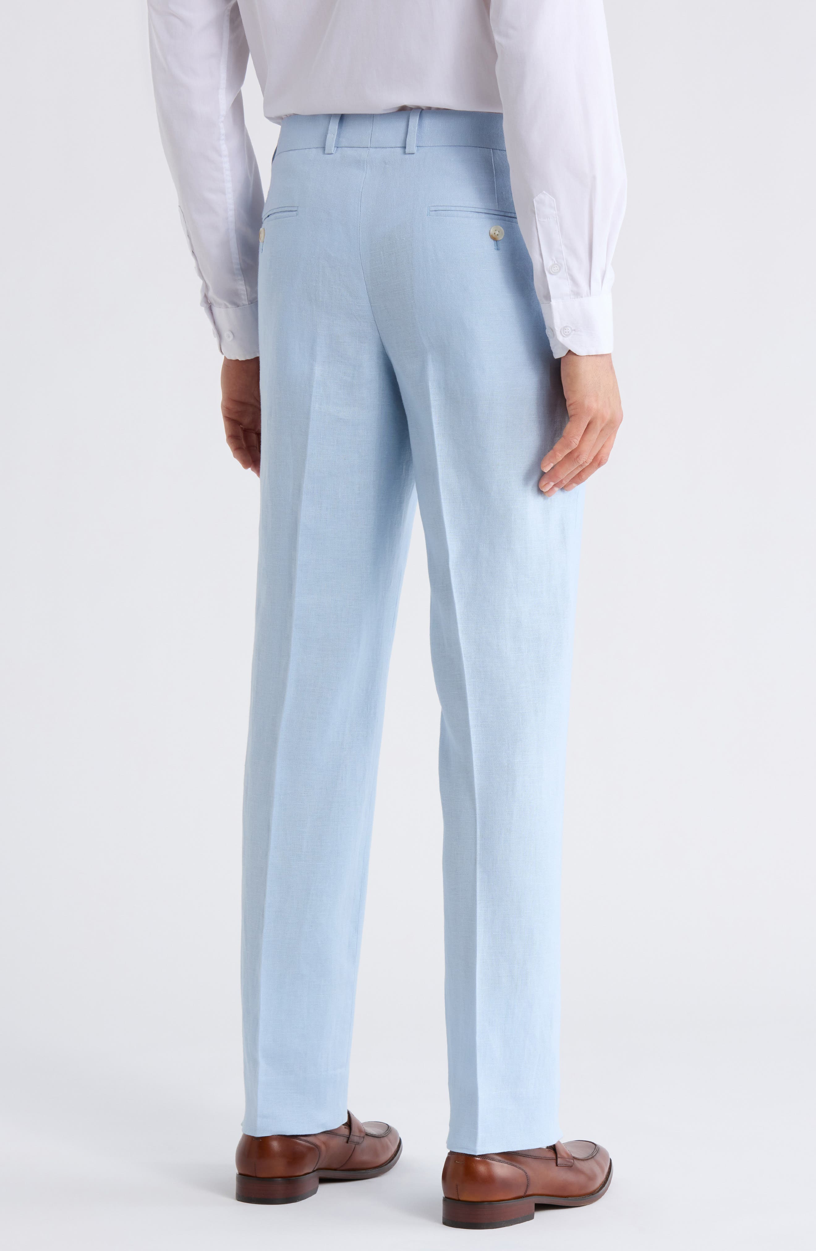 NORDSTROM RACK Trim Fit Linen Suit Separates Dress Pants (Men ...