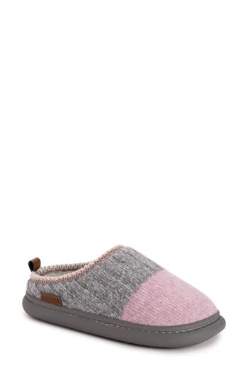 Muk Luks Rye Faux Shearling Lined Clog In Gray