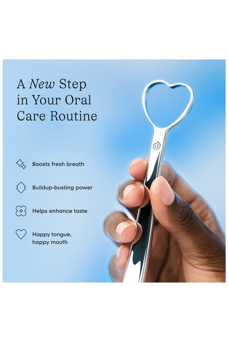 Smile Filter Tongue Scraper, Alternate, color, STAINLESS STEEL