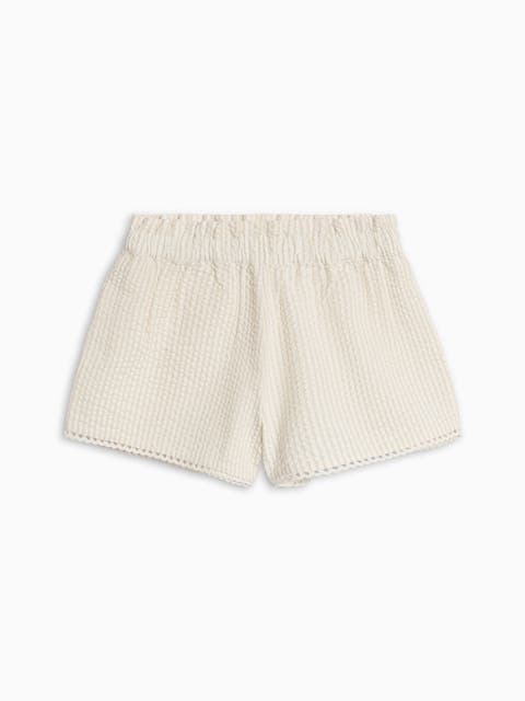 Organic Patty Seesucker Scalloped Trim Short (Toddler & Little Kids)