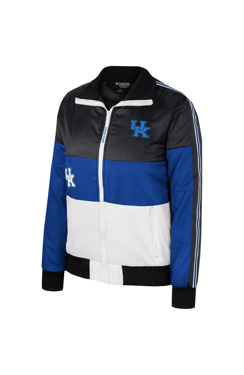 THE WILD COLLECTIVE Women's The Wild Collective Royal Kentucky Wildcats Color-Block Puffer Full-Zip Jacket, Alternate, color, Royal