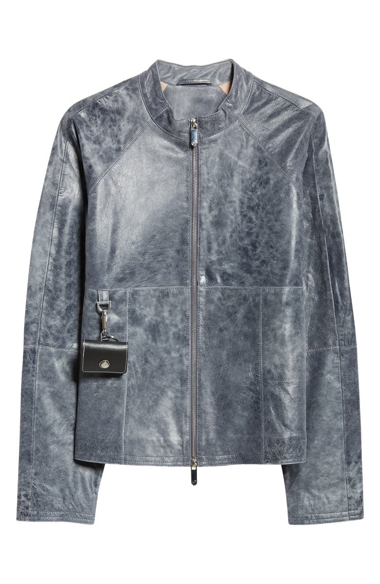 Saks Potts Daria Leather Jacket, Alternate, color,