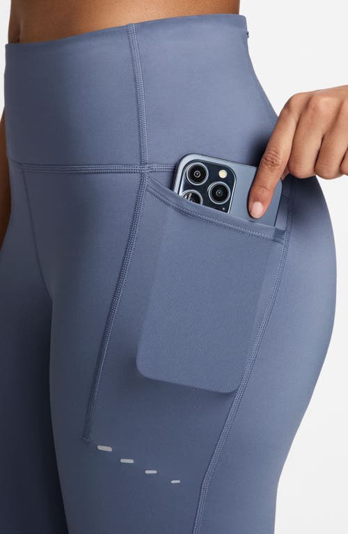 Nike Swift High-waisted Pocket 7/8 Running Leggings In Blue