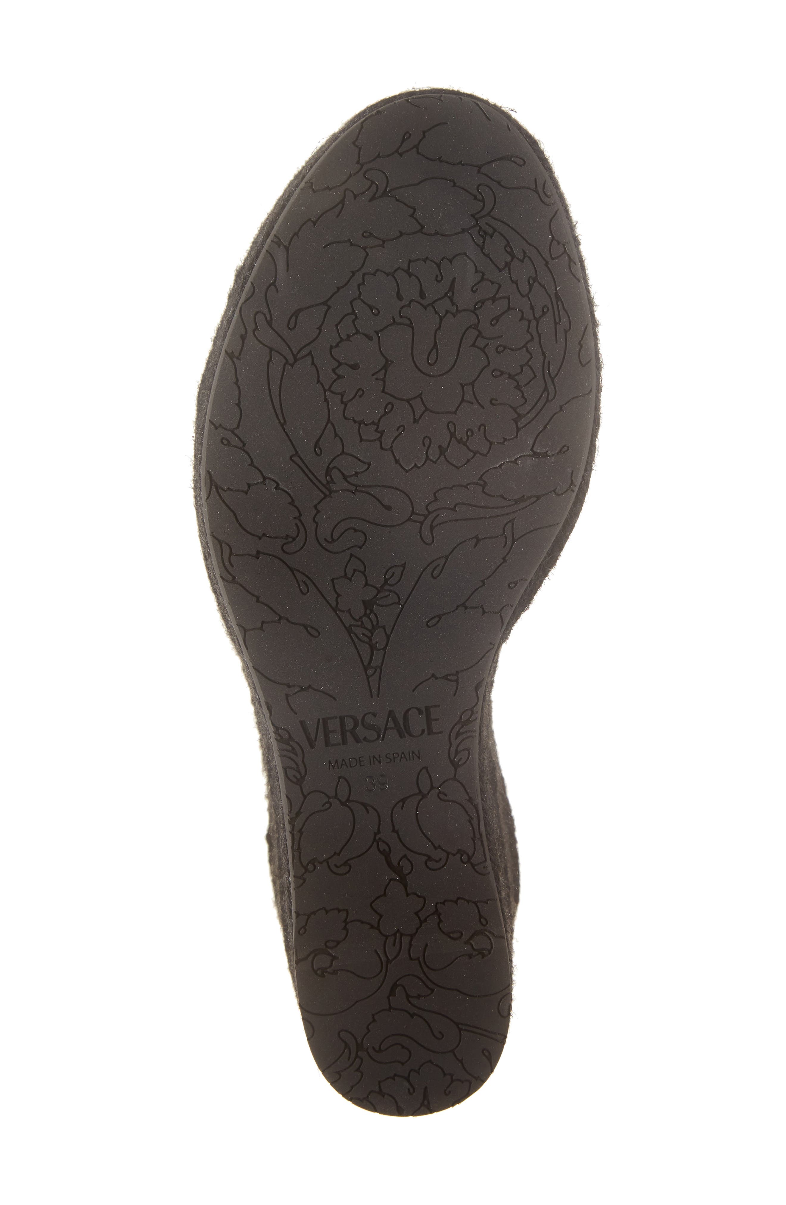 Versace Medusa '95 Espadrille Wedge Sandal, Alternate, color, 