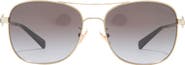 COACH 56mm Rectangle Downtown Sunglasses