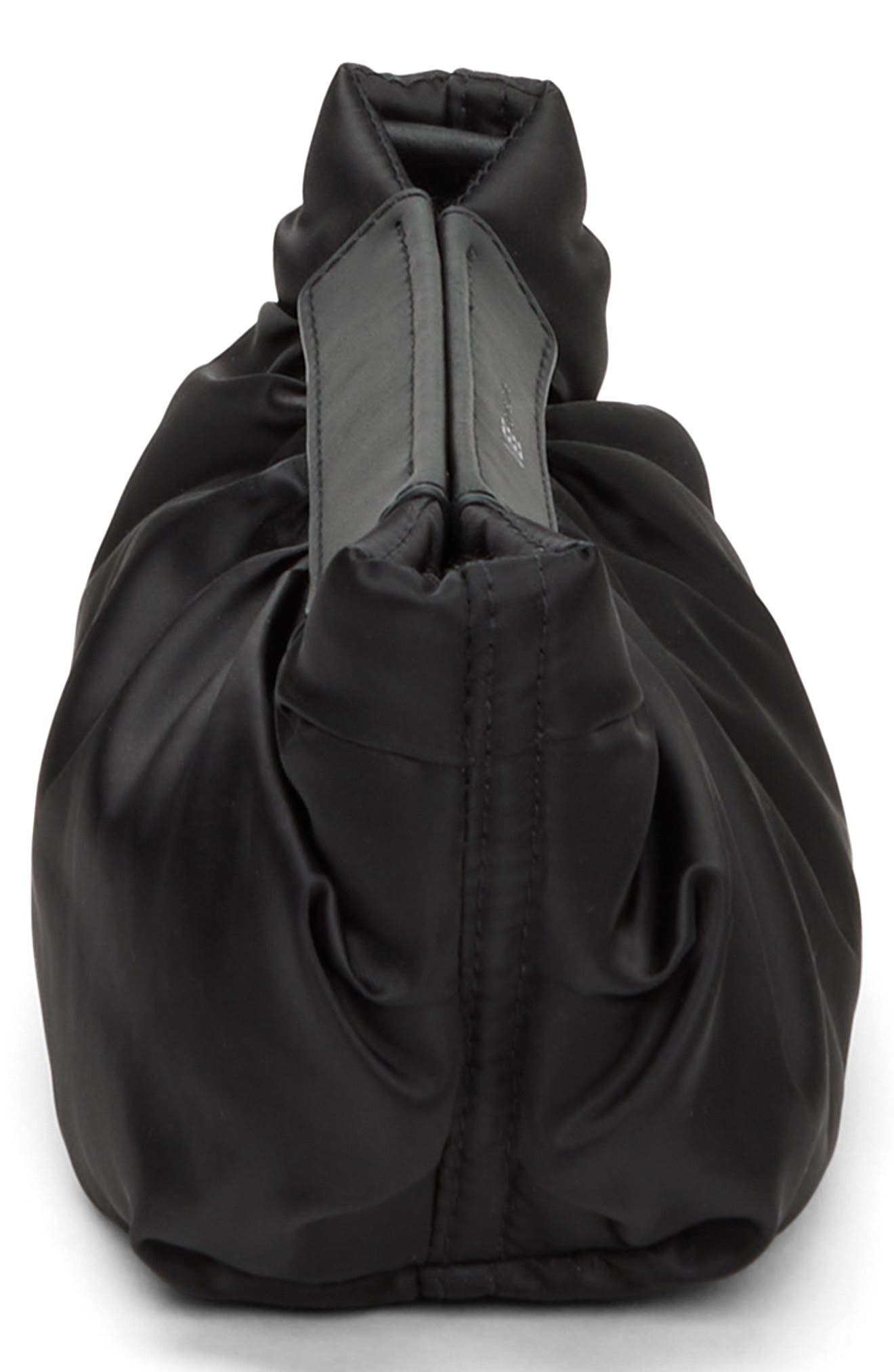 VeeCollective Caba Cloud Recycled Polyester Clutch, Alternate, color, Black