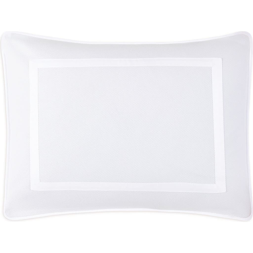 Matouk Louise Piqué Boudoir Pillow Sham In White