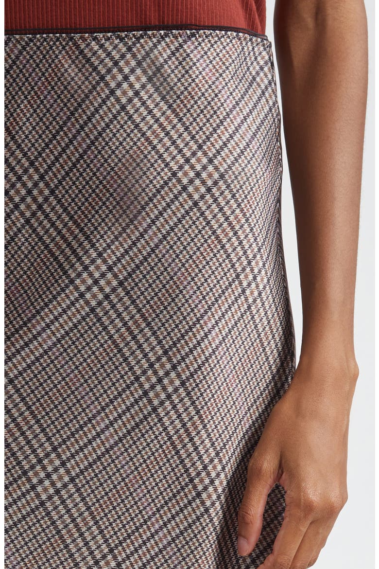Pressed Plaid Satin Slip Skirt, Alternate, color, MULTI PLAID
