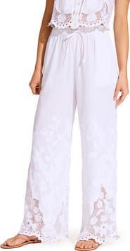Vitamin A® Floral Broderie Anglaise Cover-Up Pants