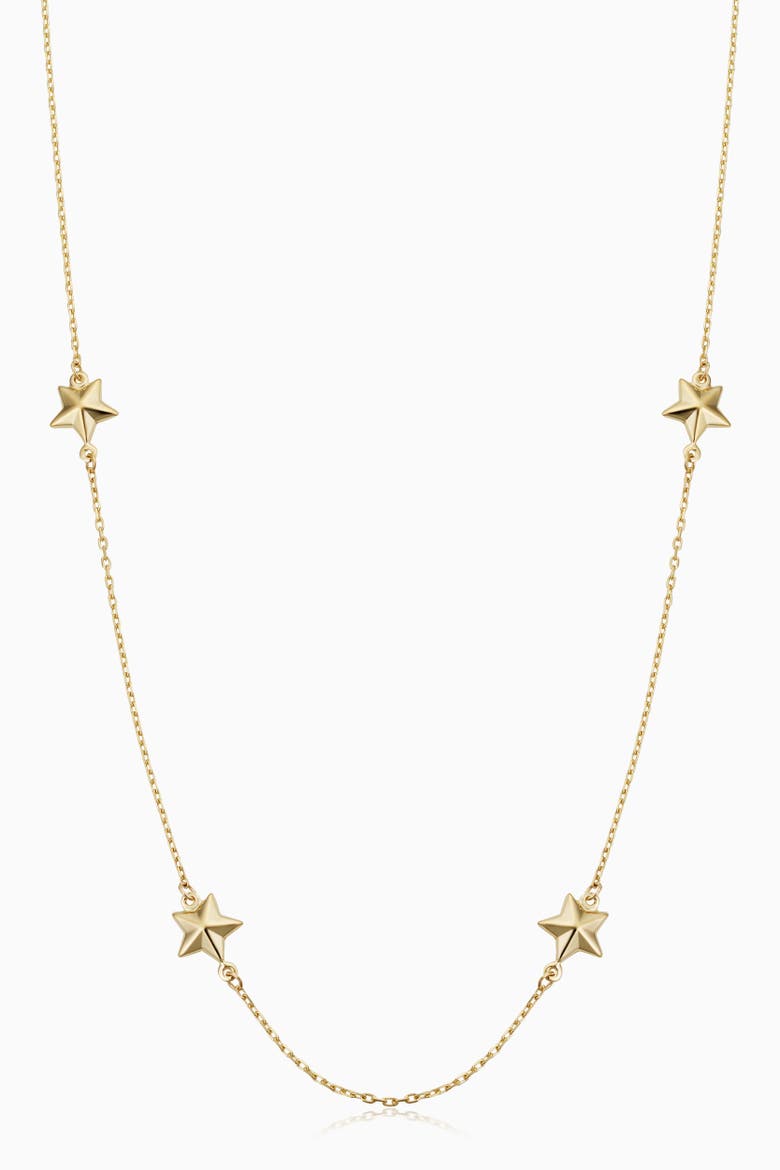 14K Yellow Gold Street Star Necklace, Main, color, Yellow Gold