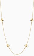 Oradina 14K Yellow Gold Street Star Necklace