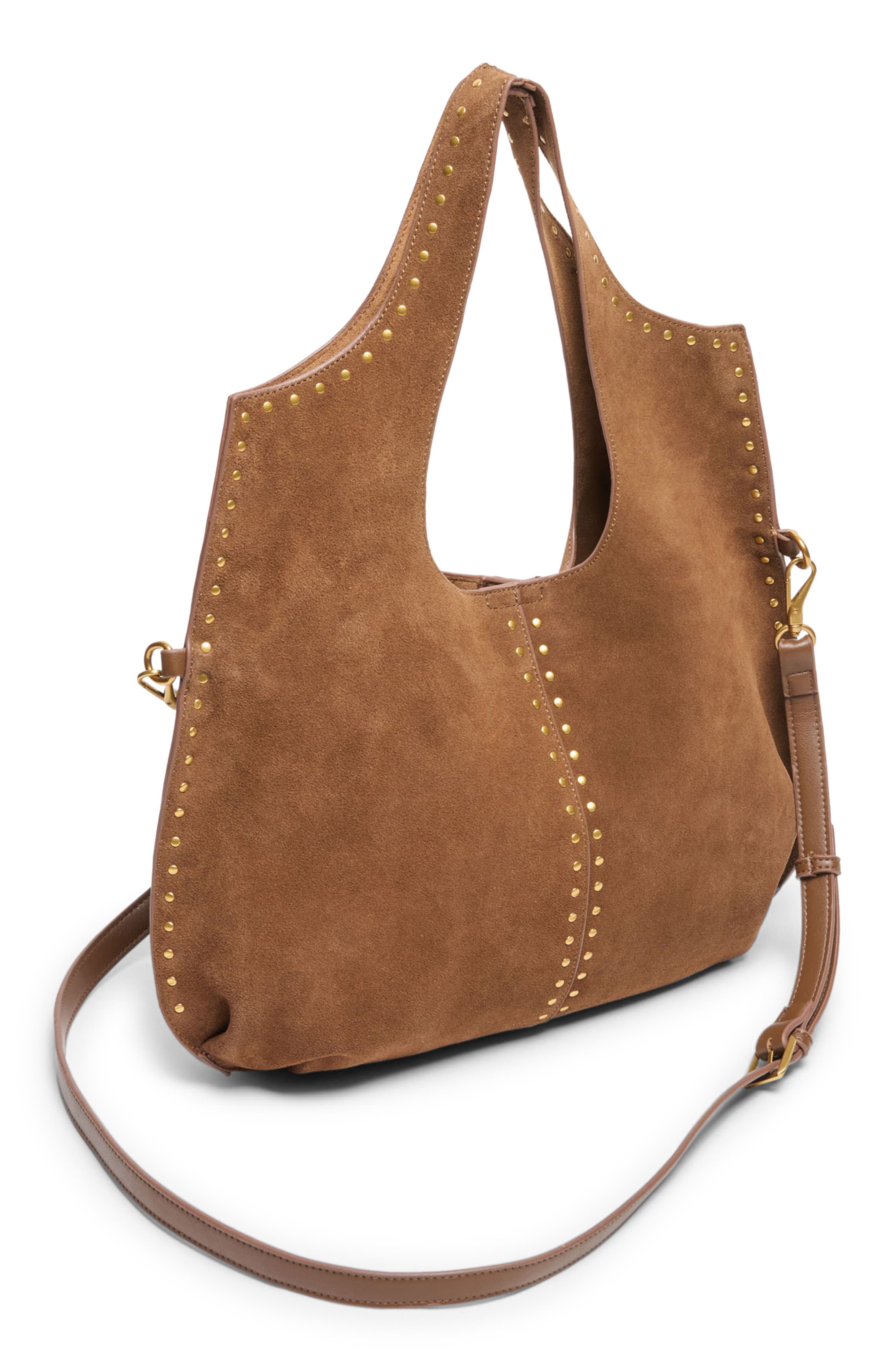 Sonora Suede Hobo, Alternate, color, MID BROWN