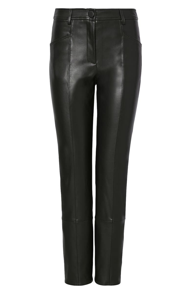 Milly Rue Faux Leather Pants, Alternate, color, 