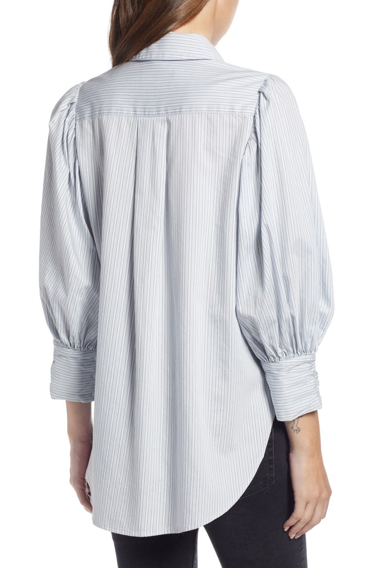 Full Sleeve Stripe Shirt (Nordstrom Exclusive), Alternate, color, BLUE ICE SN TIE STRIPE