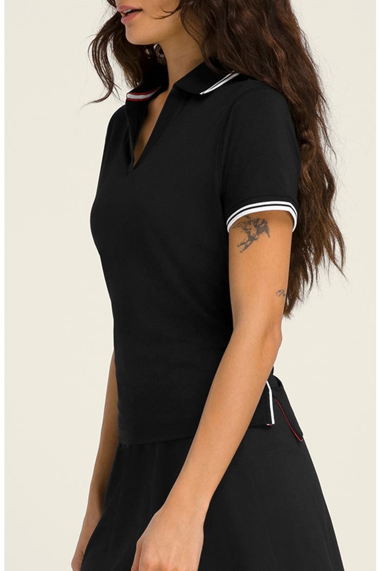Club Polo, Alternate, color, BLACK