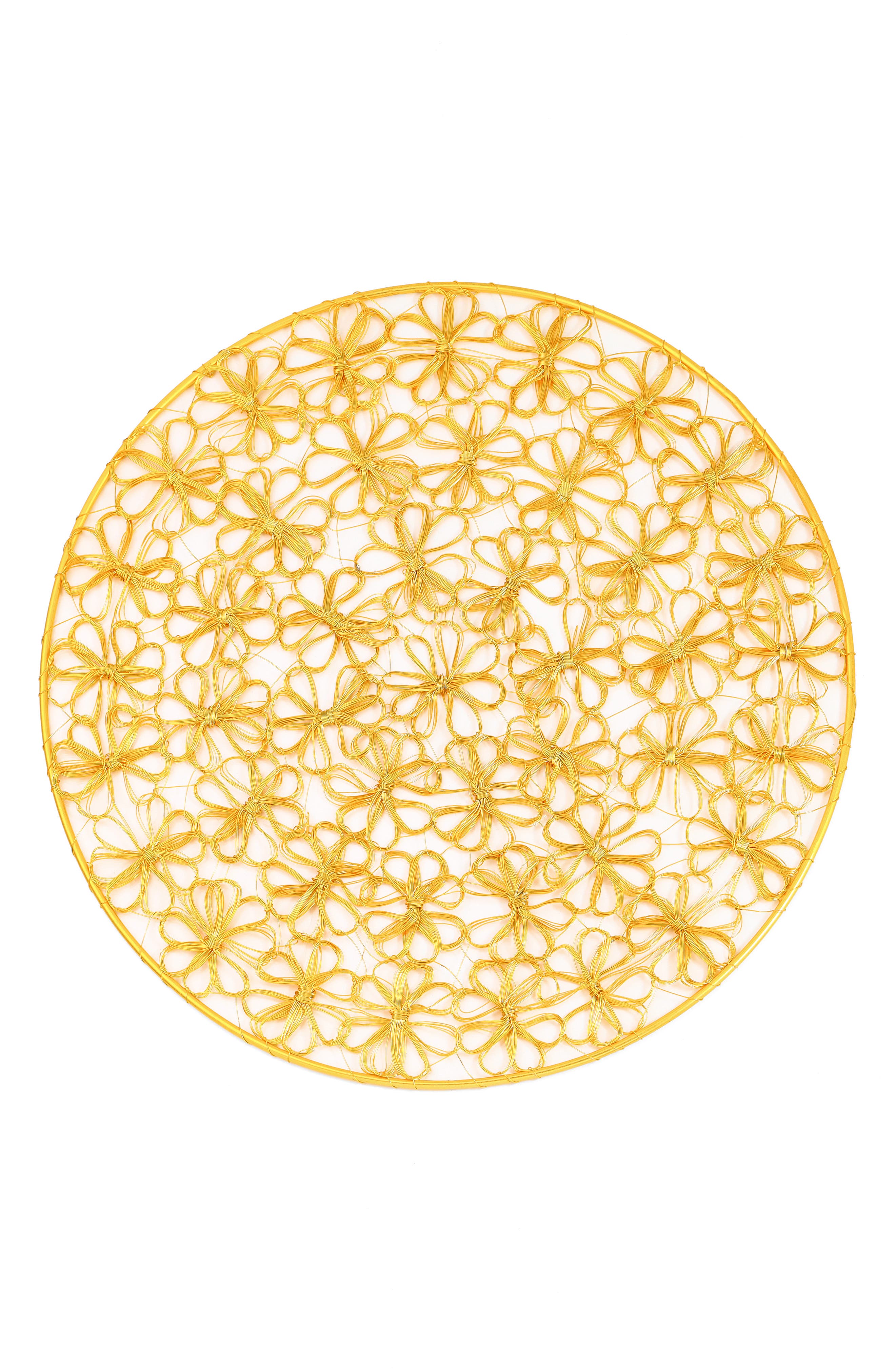 Bloom Lace Metal Placemat