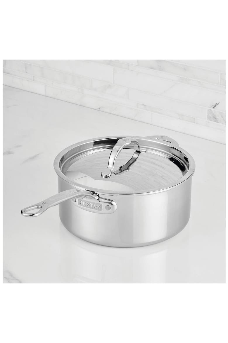 ProBond® Luxe Professional Clad Stainless Steel 4-Quart Saucepan with Lid, Alternate, color, NO COLOR