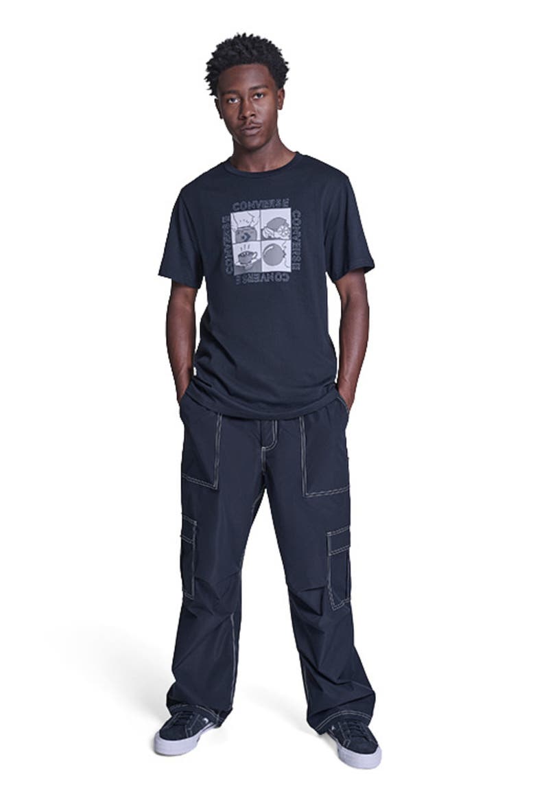Comic Strip T-Shirt, Alternate, color, CONVERSE BLACK