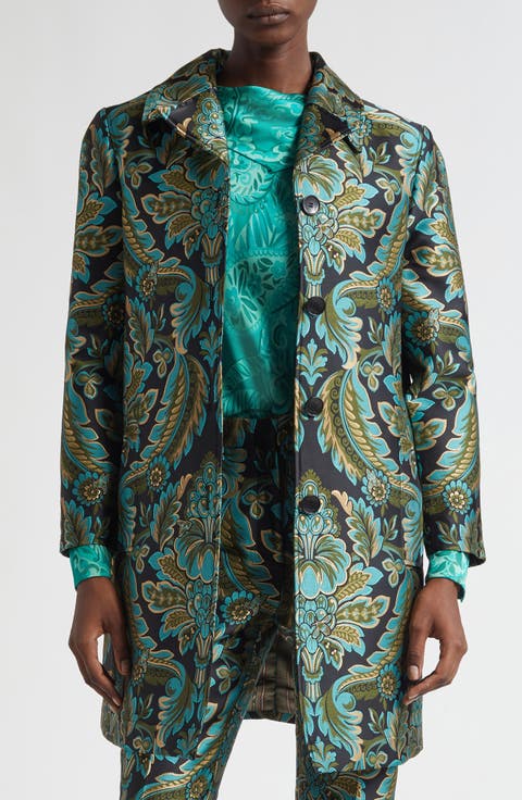 Paisley Jacquard Coat